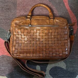 Vilenca soft brown leather computer bag